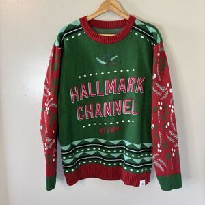 Hallmark Channel Ugly Holiday Christmas  Sweater # 1 Fan Unisex Official Sz XL
